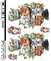 Coffee Tiered Tray Gnomes